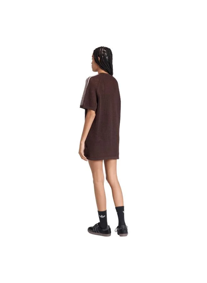 adidas Originals KNITTED CROCHET DRESS